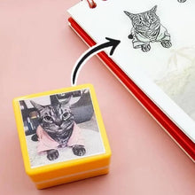 Load image into Gallery viewer, Personalized Pet Portrait Stamp